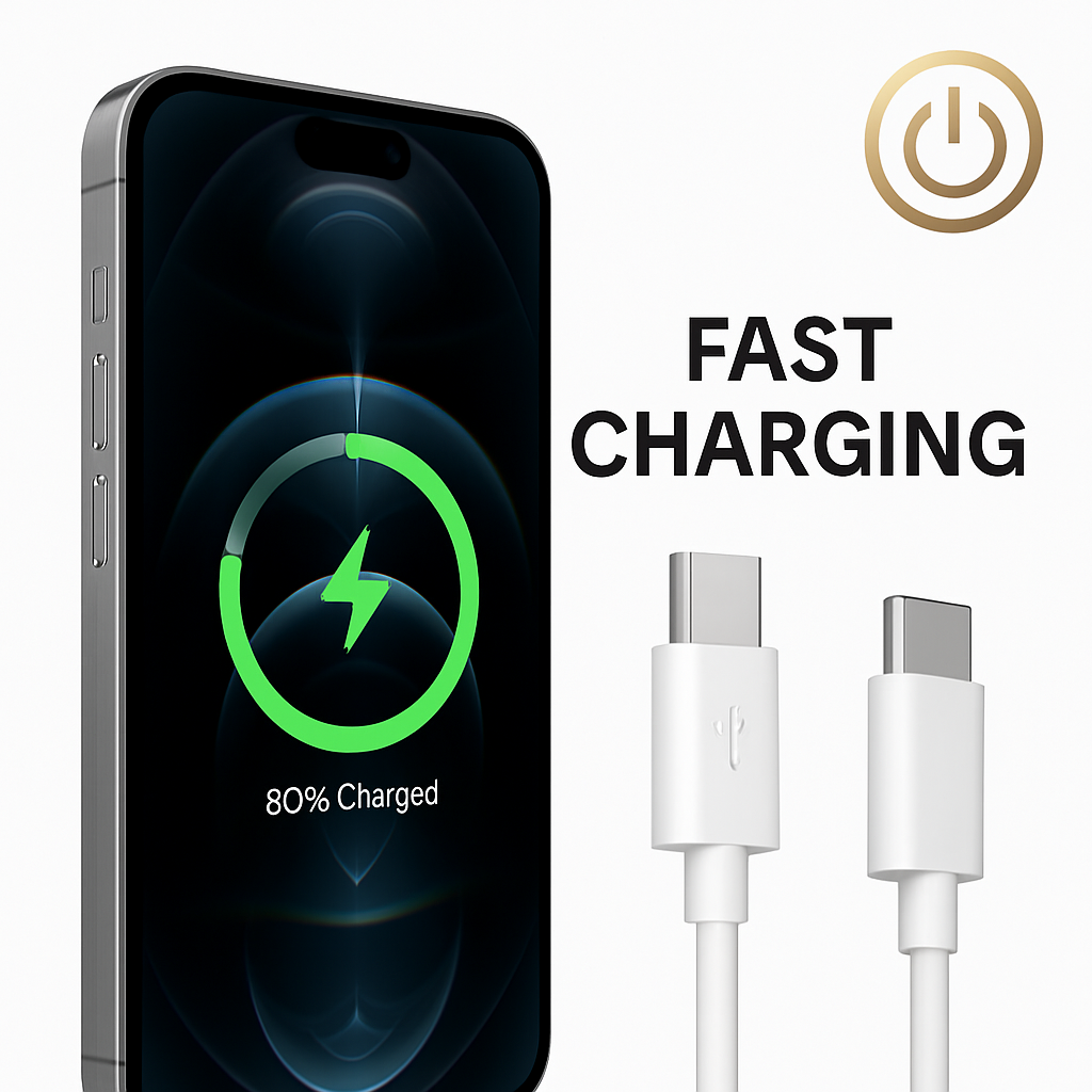 MS USB-C naar USB-C Fast Charger Kabel – 1 Meter