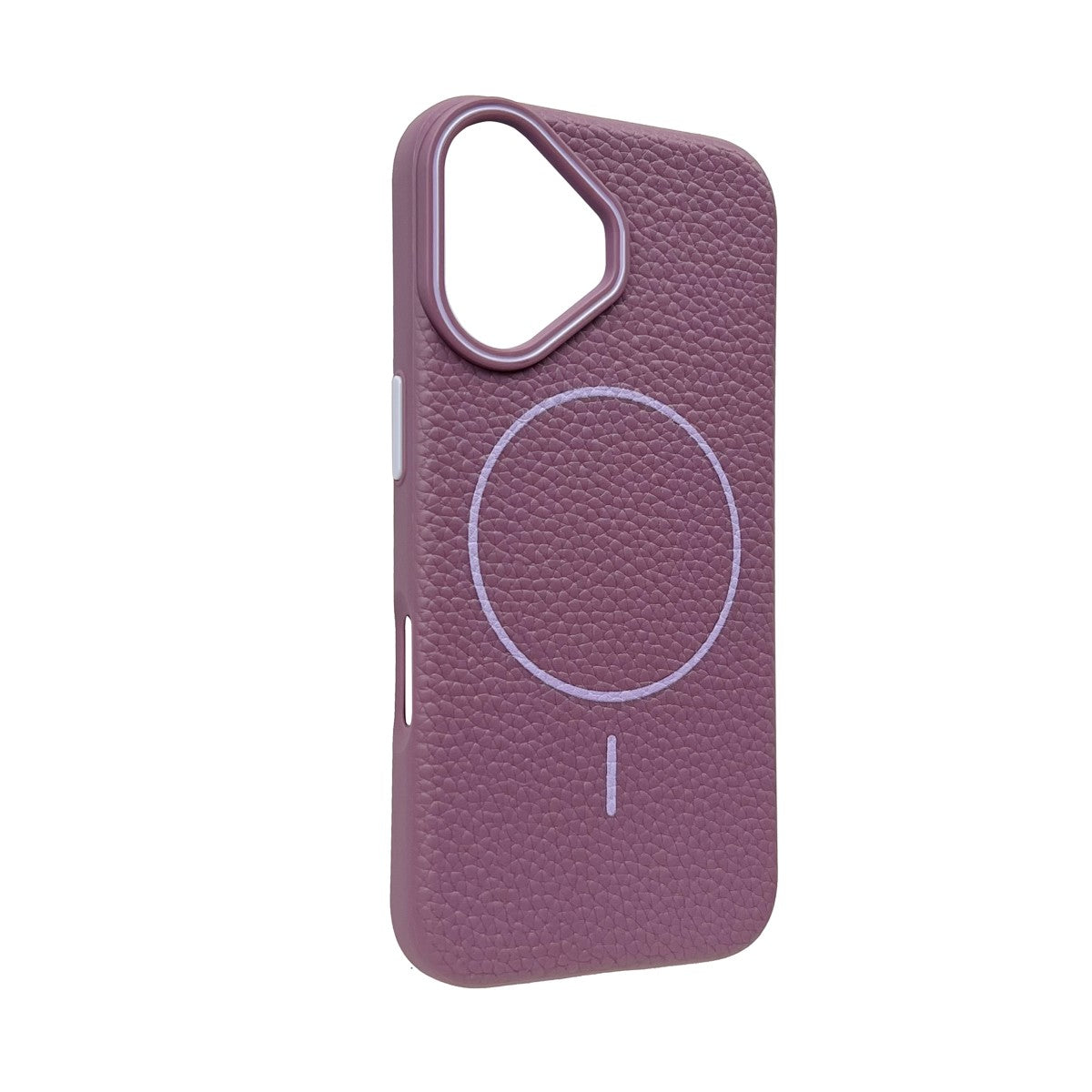 iPhone 16 MagSafe Leather Texture Case – Bordeaux