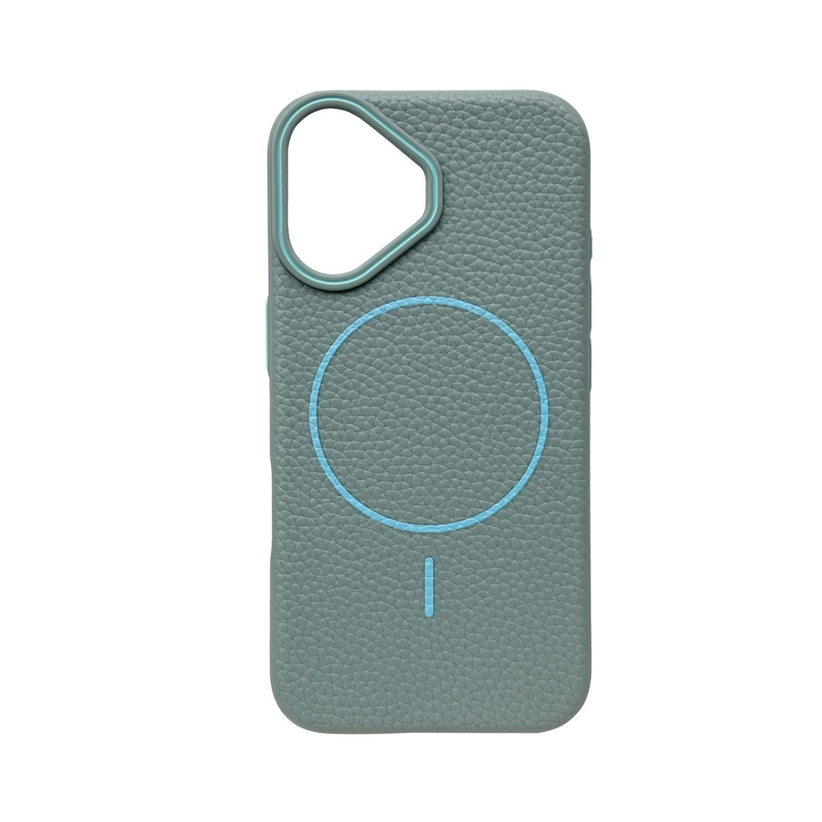 iPhone 16 MagSafe Leather Texture Case – Terqouise