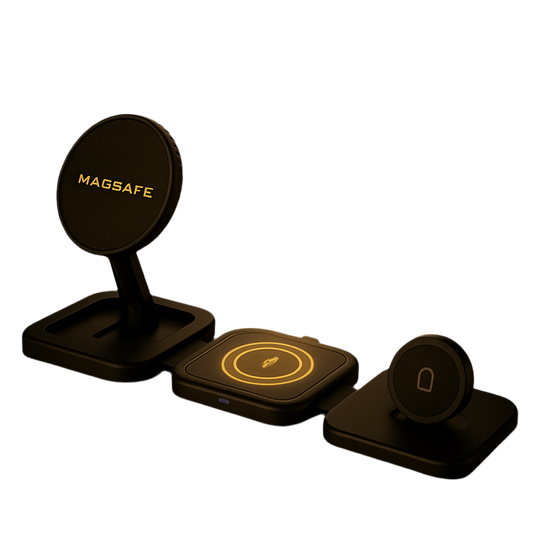 Magsafe inklapbare draadloos oplader 3in1