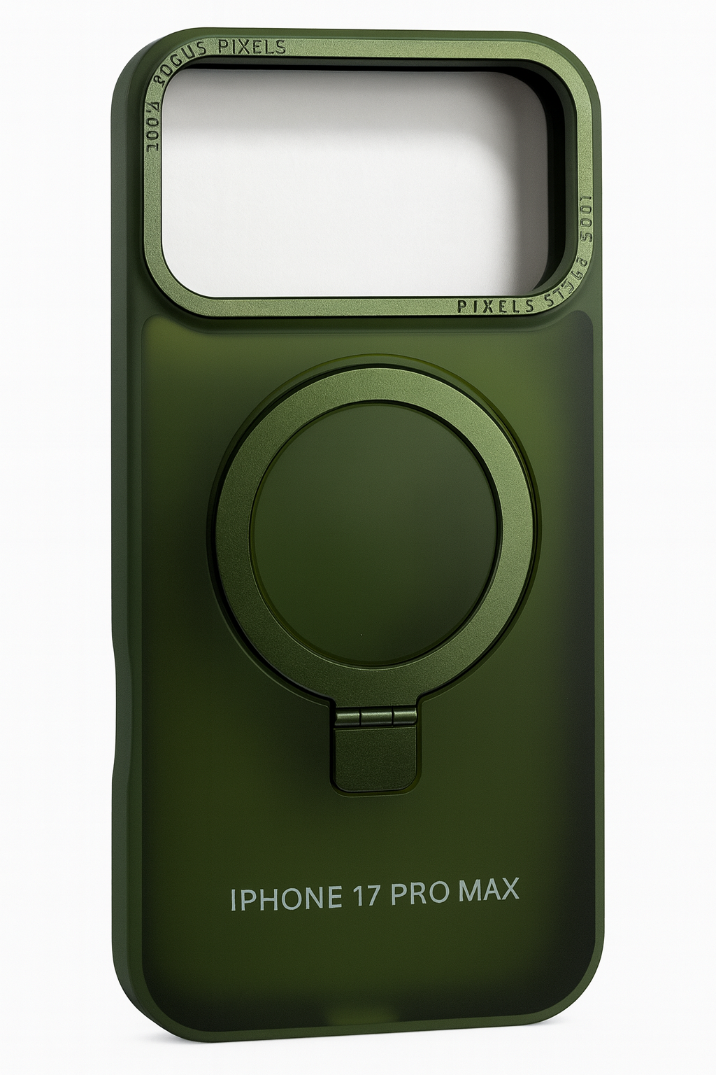 iPhone 17 Pro Max -MagSafe Case met Kickstand –  OLIJF GROEN