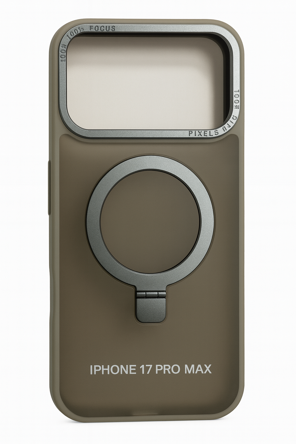 iPhone 17 Pro Max -MagSafe Case met Kickstand – LICHT GRIJS
