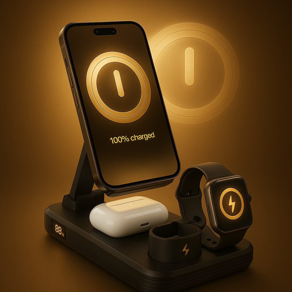 Magsafe wireless powerbank & stand
