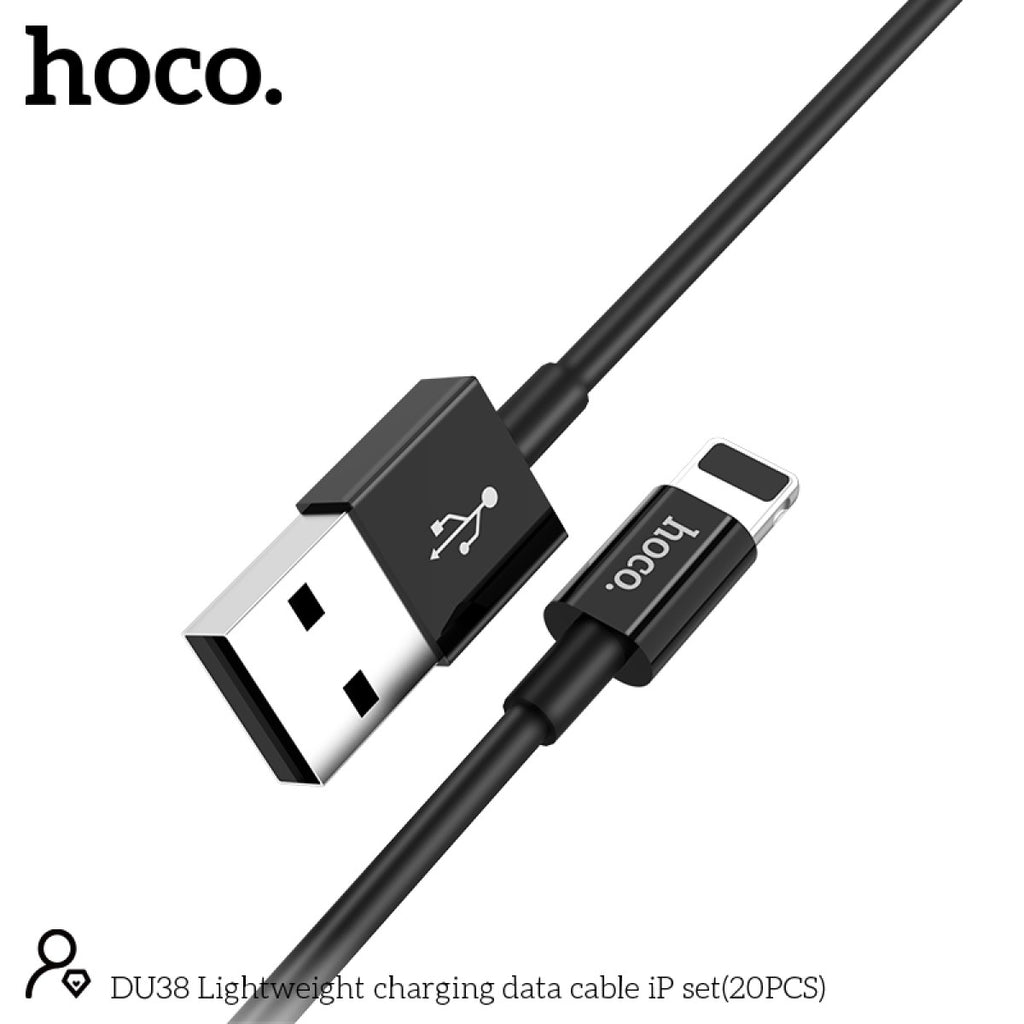Hoco Lightning to USB-A Cable Black
