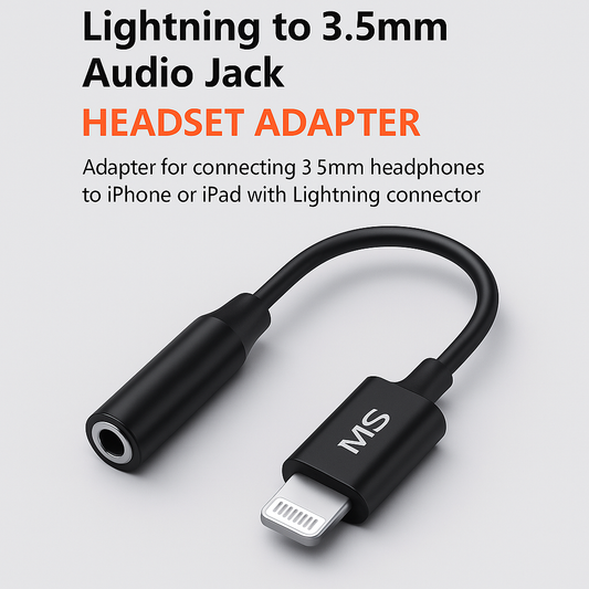 MS LightningLink – 3.5mm naar Lightning Headset Adapter
