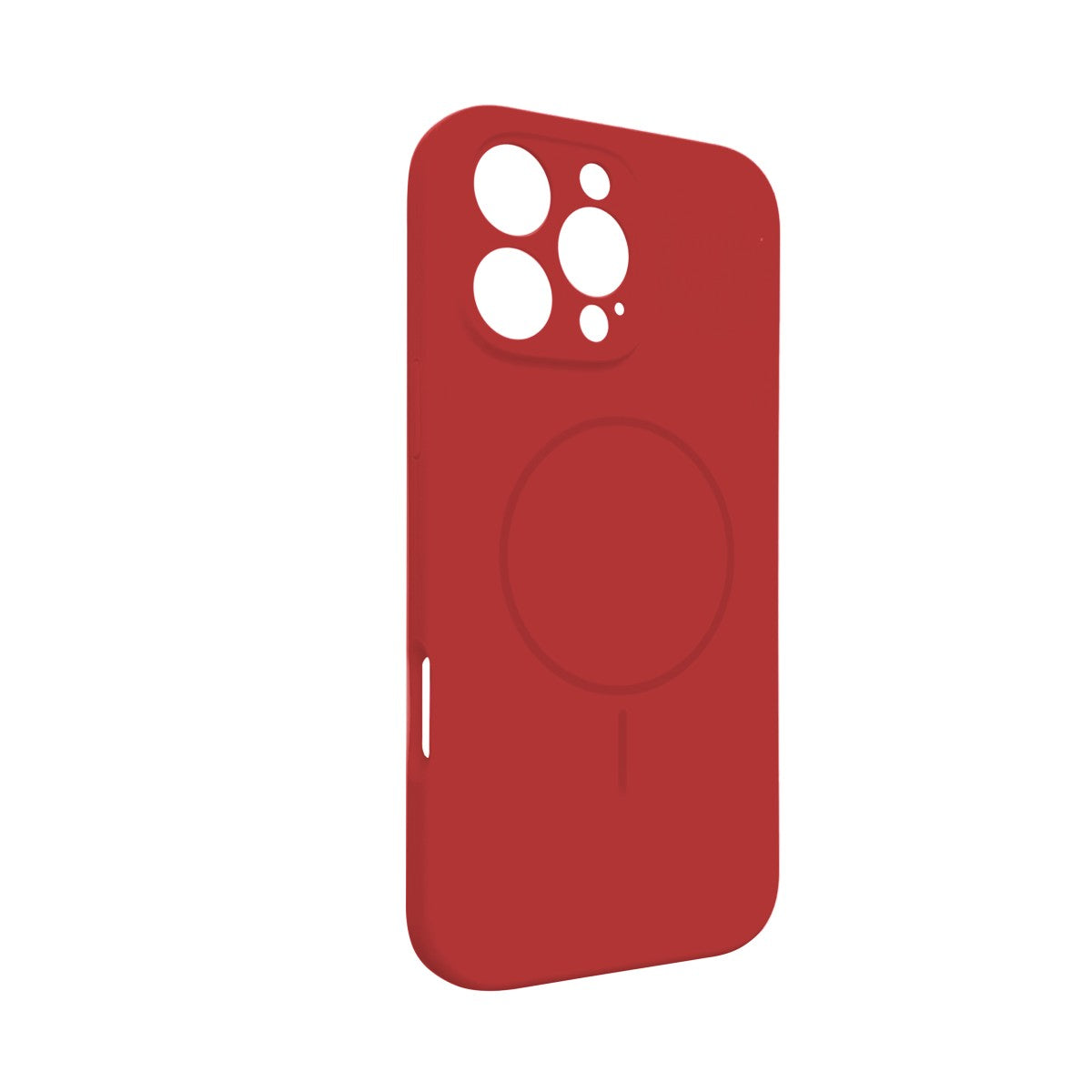 iPhone 15 pro max Premium Silicone MagSafe Case Red