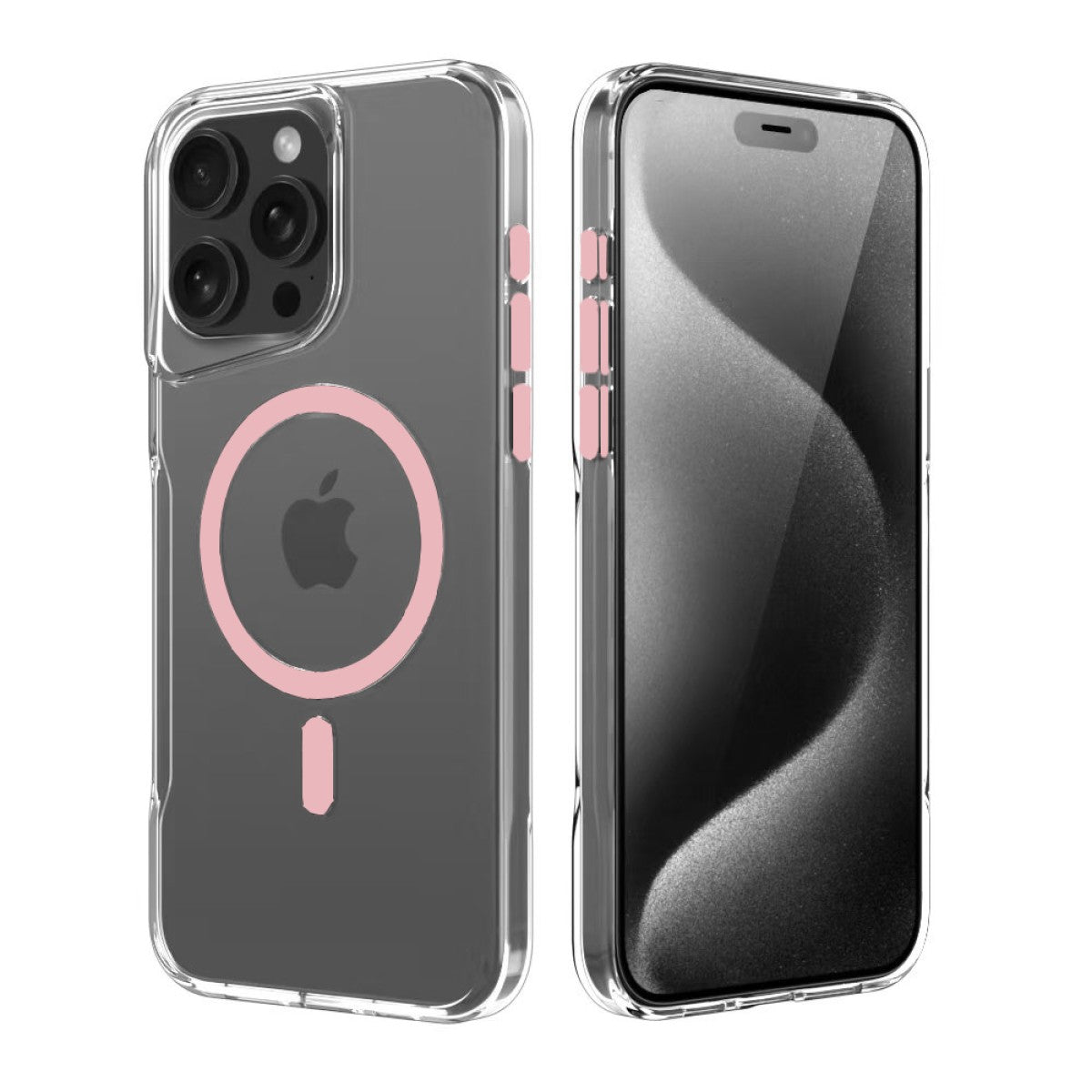 iPhone 15 pro ClearShield MagSafe Case Pink