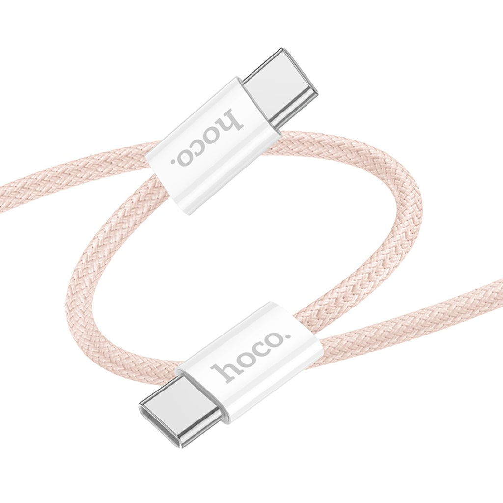 Hoco X104 USB-C to USB-C Charging and Data Cable 60W (1m) Pink