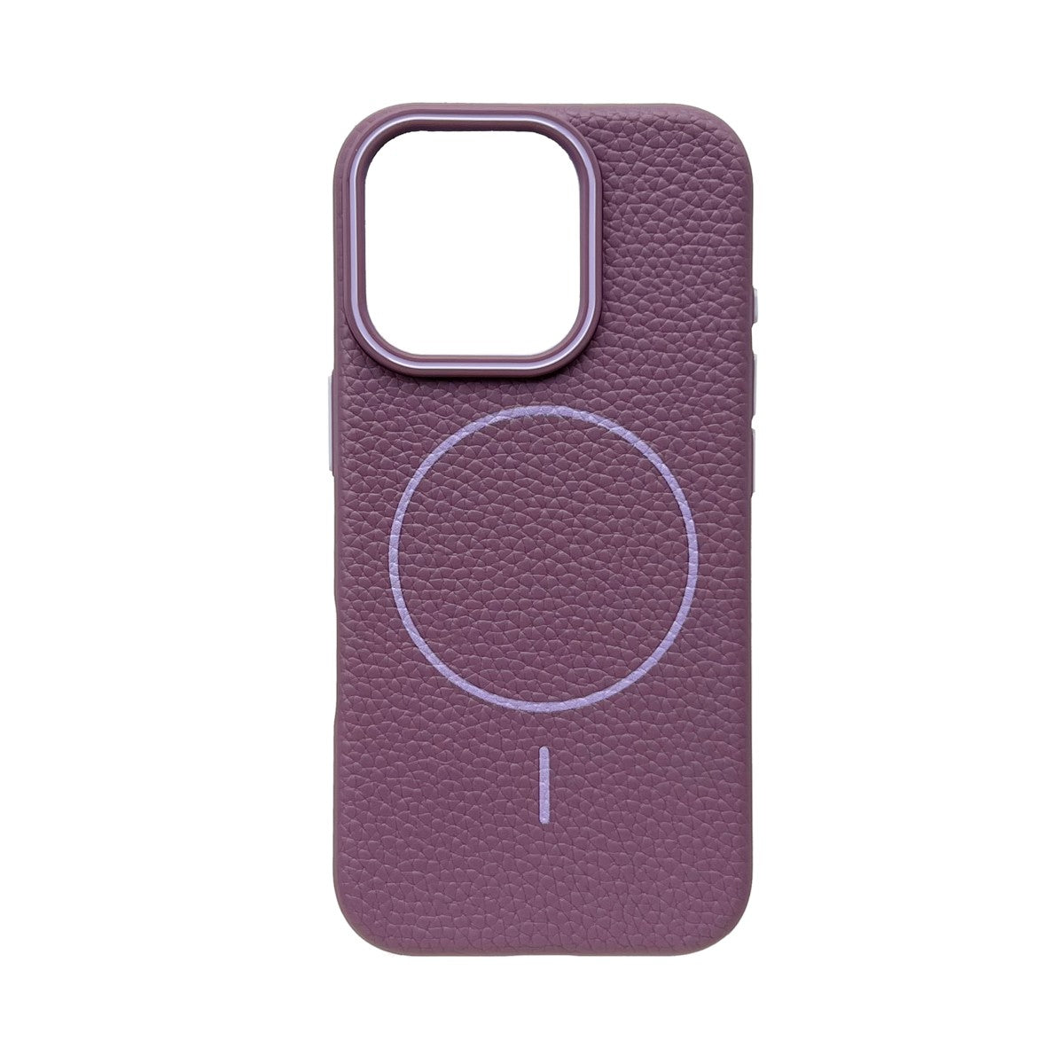 iPhone 16 Pro max MagSafe Leather Texture Case – Bordeaux