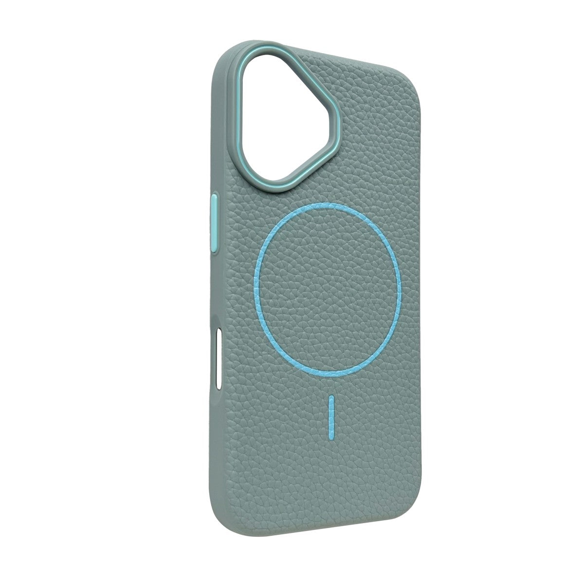 iPhone 16 MagSafe Leather Texture Case – Terqouise