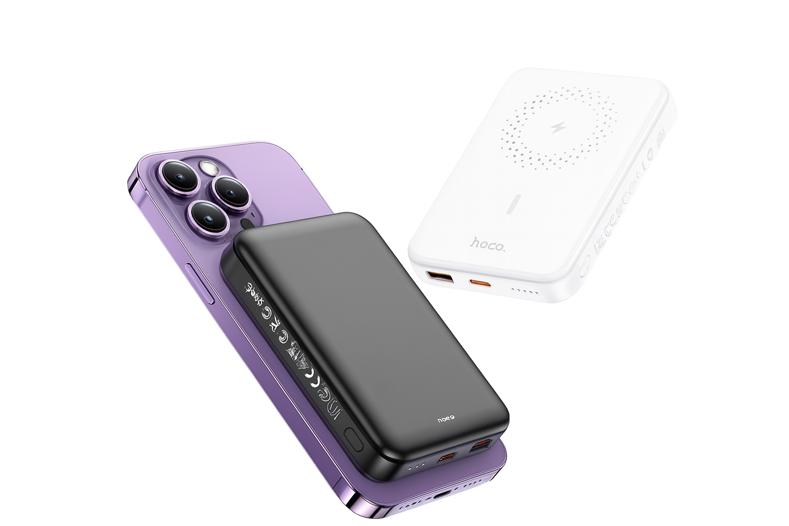 Hoco Orchid MagSafe Powerbank 10000mAh Wit