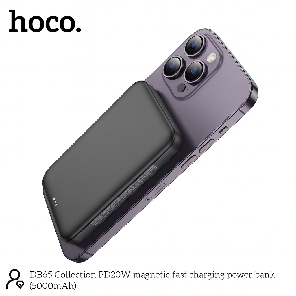 Hoco MagSafe Powerbank – 5000m Zwart